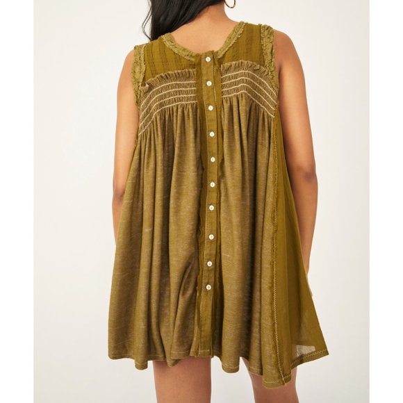 NWT Free People Sea Breeze Tunic / Oregano - Picture 4 of 6